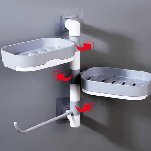 حامل صابون جداري قابل للدوران Rotary Drawer Type Soap Box