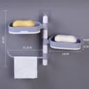 حامل صابون جداري قابل للدوران Rotary Drawer Type Soap Box