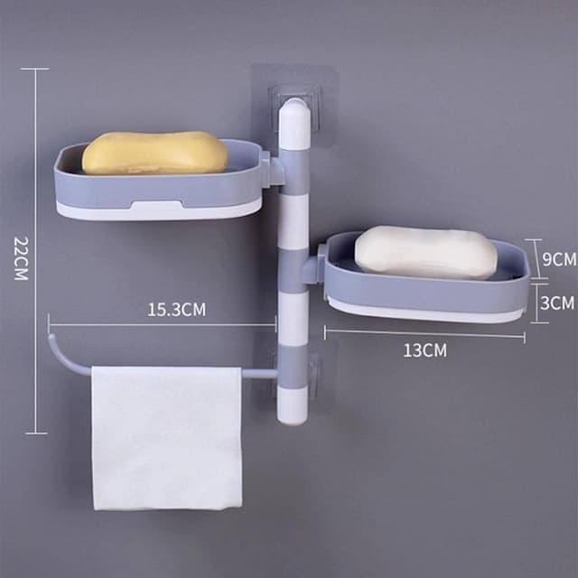 حامل صابون جداري قابل للدوران Rotary Drawer Type Soap Box