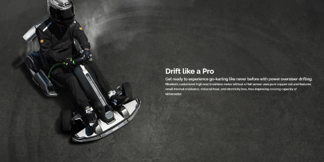 Segway- Ninebot Electric GoKart Pro, Outdoor Race Pedal Go Karting Car for Kids and Adults, Adjustable Length and Height