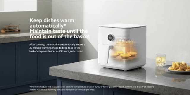 قلاية هوائية ذكية 6.5 لتر 1800 واط أبيض شاومي Xiaomi Smart 6.5 L Air Fryer