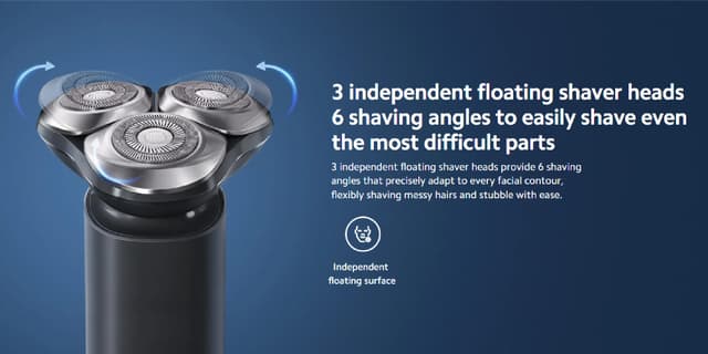 Xiaomi Mi Electric Shaver S101: A Stylish and Efficient Electric Shaver with 360° Floating Heads, LED Display, and IPX7 Waterproof Rating