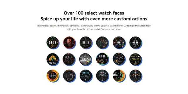 Xiaomi Mi Smart Sport Watch,‎24-Hour Heart Rate Monitor, 117 Sports Modes,5Atm Water Resistance, Sleep Monitor