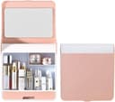 صندوق منظم مكياج مع مرايا مدمجة Cosmetic Storage Rack With Mirror