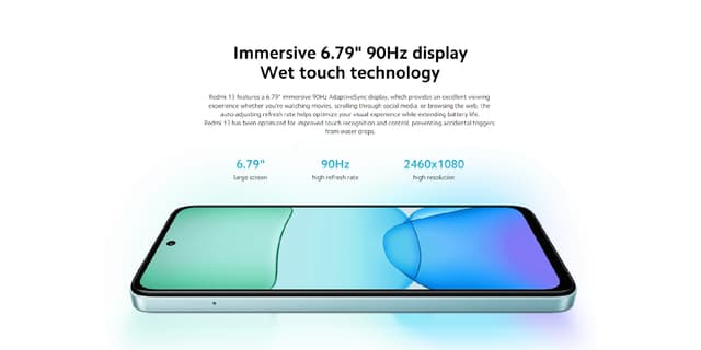 Xiaomi Redmi Note 13 Pro 5G (12GB RAM, 512 Storage) -6.67" AMOLED display, Snapdragon® 7s Gen 2 Mobile Platform, 200MP, 5100mAh Battery, 67W Turbo Charge, Ocean Teal