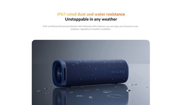 مكبر صوت بلوتوث محمول 30 واط مقاوم للماء أحمر شاومي Xiaomi Sound Outdoor 30W