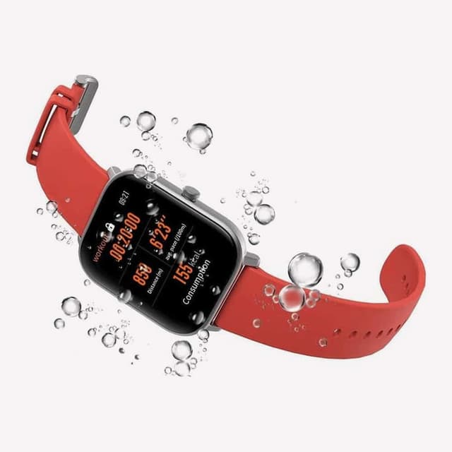ساعة ذكية امازفيت GTS فيرميليون برتقالي شاومي Amazfit GTS Vermilion Orange Smartwatch