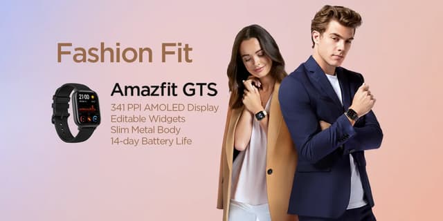 ساعة ذكية امازفيت GTS فيرميليون برتقالي شاومي Amazfit GTS Vermilion Orange Smartwatch