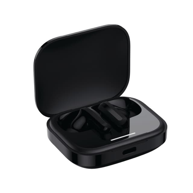 سماعات بلوتوث ريدمي بودز 5 باللون الابيض بميزة الغاء الضوضاء من شاومي Redmi Buds 5 Immersive Sound Comfortable Fit Easy to Use Up to 10 hours of non stop music playback noise cancellation off 40 Hours Battery with Case Life White