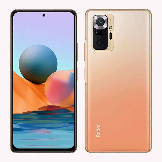 Xiaomi Redmi Note 10 Pro, 6.67" AMOLED Display, 6GB RAM, 128GB Storage, 33W Fast Charging, 108MP Camera, Snapdragon 732G, 5020mAh Battery, Gradient Bronze