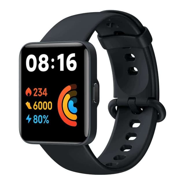 Xiaomi Redmi Smart Watch 2 Lite Black- 1.55 Inch Touch Screen, 5Atm Water Resistant, 10 Days Battery Life, Gps