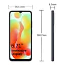 موبايل جوال ريدمي 12 سي رام 6 جيجا 128 جيجا تخزين رمادي شاومي Xiaomi Redmi 12C