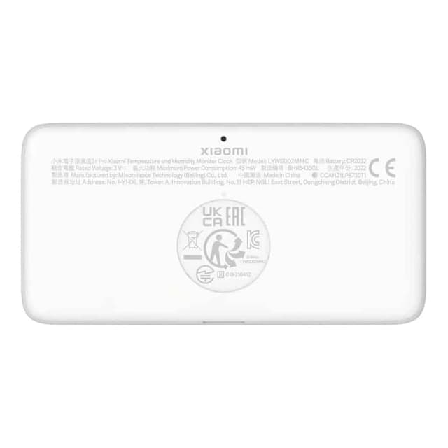 ساعة رقمية لمراقبة الحرارة والرطوبة من شاومي Xiaomi Temperature and Humidity Monitor Clock