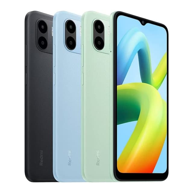 Xiaomi Redmi A1+ Smartphone, 6.52" Display, 2GB RAM, 32GB Storage, 8MP AI Dual Camera, Rear Fingerprint Sensor, Huge 5000mAh Battery, Light Blue