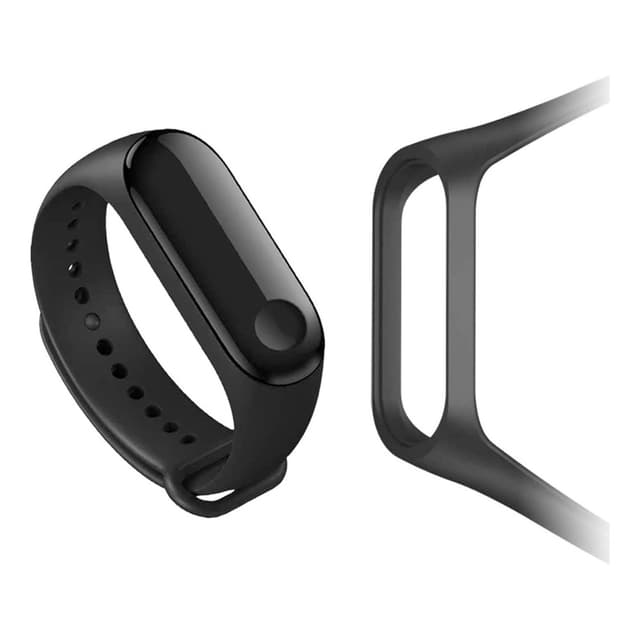 For Xiaomi Mi Band 3 - Premium Silicone Fitness Tracker Wrist Strap Band - Black