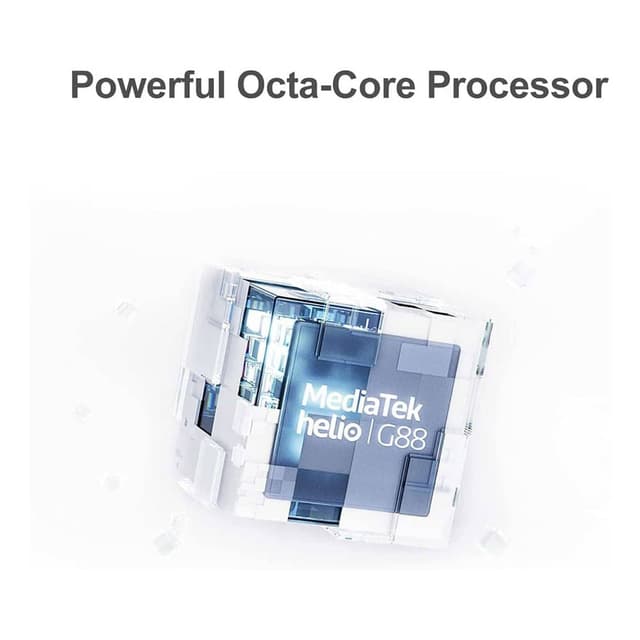 تلفون ردمي 10 يدعم تقنية 4 جي لايت باللون الرمادي الكربوني مع معالج ميديا تيك هيلو جي 88 من شاومي Xiaomi Redmi 10 4GB RAM 128GB 4G LTE Carbon Gray 6.5-inch FHD+ Punch Hole Display, MediaTek Helio G88 Processor5000mAh Battery