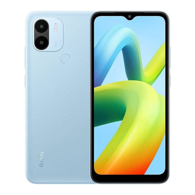 Xiaomi Redmi A1+ Smartphone, 6.52" Display, 2GB RAM, 32GB Storage, 8MP AI Dual Camera, Rear Fingerprint Sensor, Huge 5000mAh Battery, Light Blue