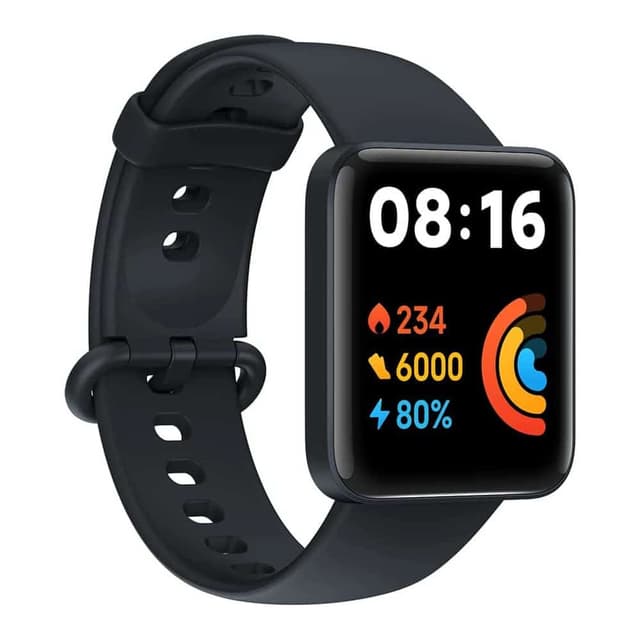 Xiaomi Redmi Smart Watch 2 Lite Black- 1.55 Inch Touch Screen, 5Atm Water Resistant, 10 Days Battery Life, Gps