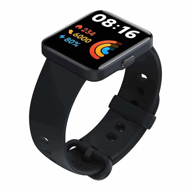 Xiaomi Redmi Smart Watch 2 Lite Black- 1.55 Inch Touch Screen, 5Atm Water Resistant, 10 Days Battery Life, Gps