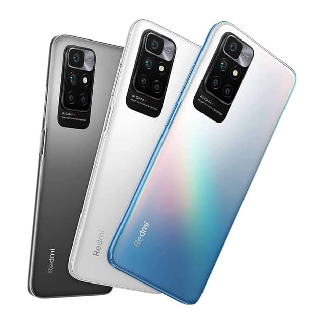 تلفون ردمي 10 يدعم تقنية 4 جي لايت باللون الرمادي الكربوني مع معالج ميديا تيك هيلو جي 88 من شاومي Xiaomi Redmi 10 4GB RAM 128GB 4G LTE Carbon Gray 6.5-inch FHD+ Punch Hole Display, MediaTek Helio G88 Processor5000mAh Battery