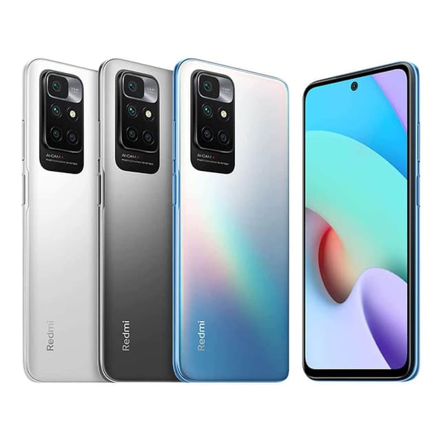 تلفون ردمي 10 يدعم تقنية 4 جي لايت باللون الرمادي الكربوني مع معالج ميديا تيك هيلو جي 88 من شاومي Xiaomi Redmi 10 4GB RAM 128GB 4G LTE Carbon Gray 6.5-inch FHD+ Punch Hole Display, MediaTek Helio G88 Processor5000mAh Battery