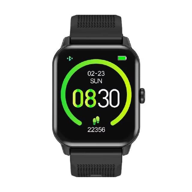 Lazor Core Plus SW46: 1.69" HD Touchscreen, IP68 Waterproof, Call Answering, Multiple Watch Faces, Heart Rate & Activity Tracking, Sleep Monitoring, 7-Day Battery, Arabic Support - Black
