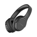 Lazor Jazz EA203 Wireless Foldable Headphones: Built-in TF Card Reader, FM Radio, Aux, BT V5.0, Up to 10hrs Battery Life - Metallic Black