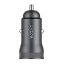 شاحن سيارة فيوجير اس سي سي 20 باللون الفضي بشحن سريع مع مخرج مزدوج من لازور LAZOR Voyager S CC20 PD Fast Car Charger 20W Aluminium Alloy Dual Output Type C & USB A Multiple Protections Fully Compatible with PD Fast Charging Gun Silver