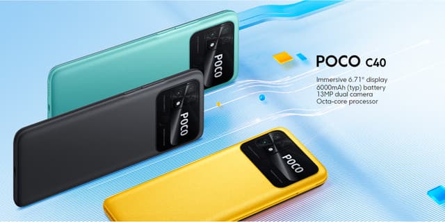 موبايل جوال بوكو سي 40 رام 3 جيجا 32 جيجا تخزين أسود شاومي Xiaomi POCO C40