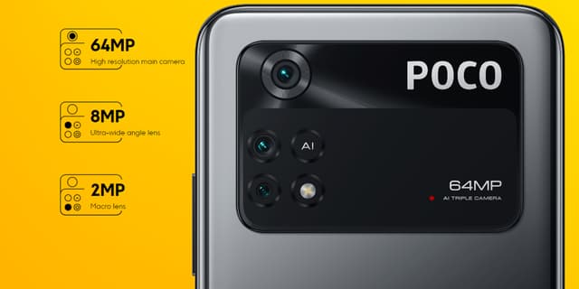موبايل جوال شاومي بوكو M4 برو رام 8 جيجا 256 جيجا تخزين أصفر شاومي Xiaomi Poco M4 Pro
