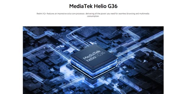 موبايل جوال شاومي ريدمي A2 بلس رام 2 جيجا 32 جيجا تخزين أزرق فاتح شاومي Xiaomi Redmi A2+ - 2GB RAM + 32GB Storage