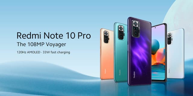 موبايل جوال شاومي ريدمي نوت 10 برو رام 8 جيجا 128 جيجا تخزين رمادي شاومي Xiaomi Redmi Note 10 Pro