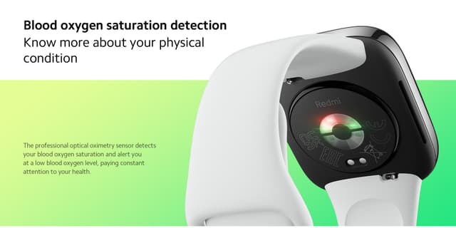 ساعة ريدمي واتش 3 اكتيف باللون الرمادي بشاشة 1.83 بوصة ومقاومة للماء من شاومي Redmi Watch 3 Active Grey 1.83" LCD Display