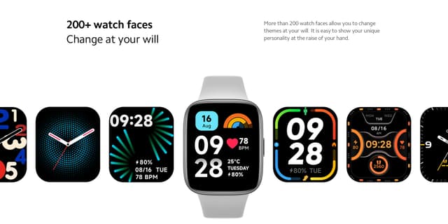 ساعة ريدمي واتش 3 اكتيف باللون الرمادي بشاشة 1.83 بوصة ومقاومة للماء من شاومي Redmi Watch 3 Active Grey 1.83" LCD Display