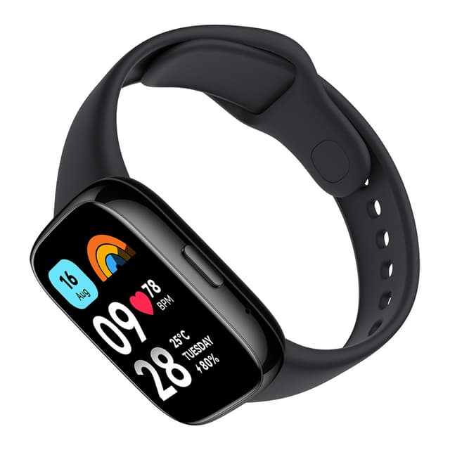ساعة ريدمي واتش 3 اكتيف باللون الاسود بشاشة 1.83 بوصة ومقاومة للماء من شاومي Redmi Watch 3 Active Black 1.83" LCD Display