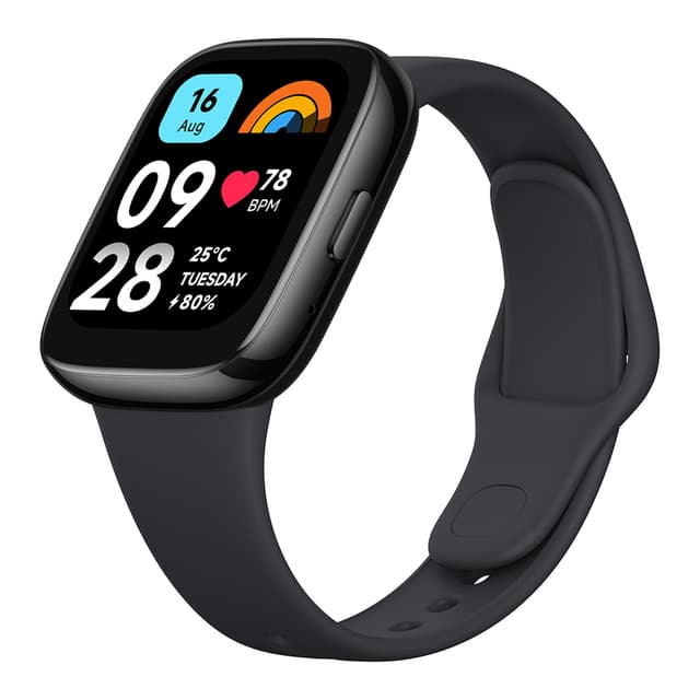 ساعة ريدمي واتش 3 اكتيف باللون الاسود بشاشة 1.83 بوصة ومقاومة للماء من شاومي Redmi Watch 3 Active Black 1.83" LCD Display