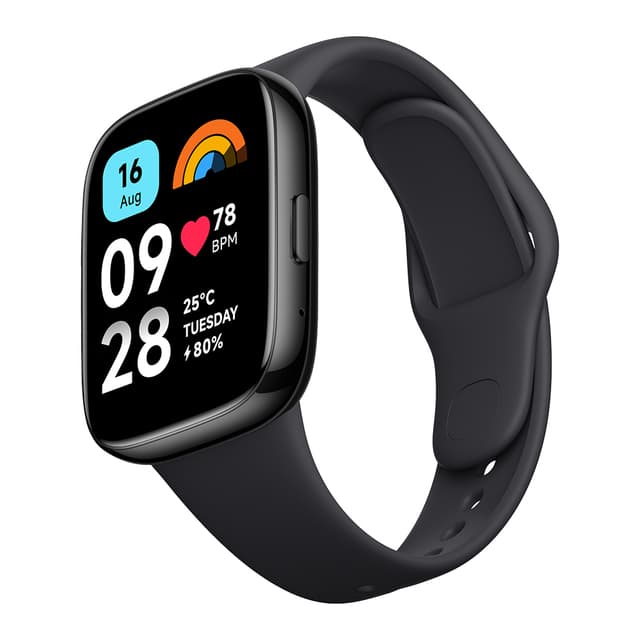 ساعة ريدمي واتش 3 اكتيف باللون الاسود بشاشة 1.83 بوصة ومقاومة للماء من شاومي Redmi Watch 3 Active Black 1.83" LCD Display