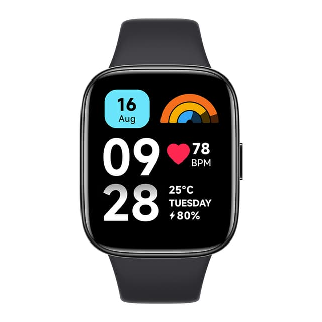 ساعة ريدمي واتش 3 اكتيف باللون الاسود بشاشة 1.83 بوصة ومقاومة للماء من شاومي Redmi Watch 3 Active Black 1.83" LCD Display