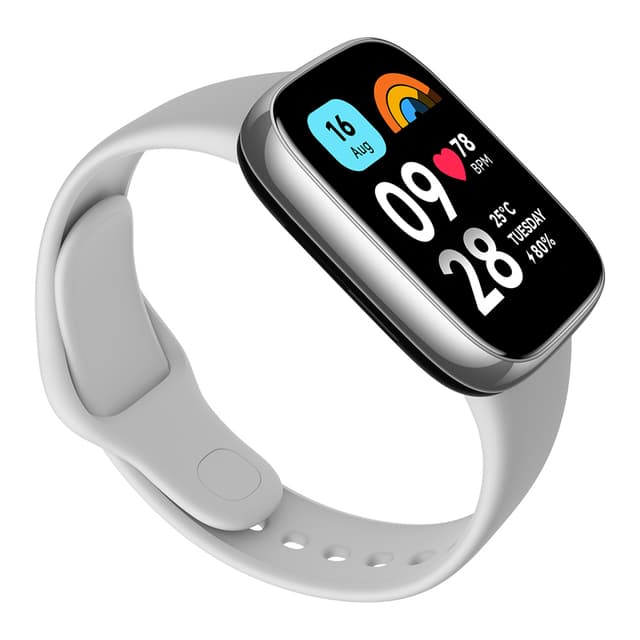 ساعة ريدمي واتش 3 اكتيف باللون الرمادي بشاشة 1.83 بوصة ومقاومة للماء من شاومي Redmi Watch 3 Active Grey 1.83" LCD Display