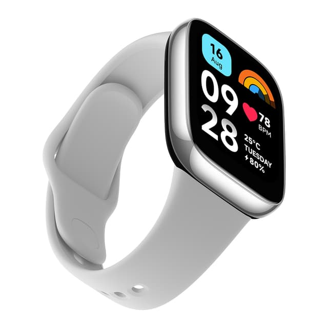 ساعة ريدمي واتش 3 اكتيف باللون الرمادي بشاشة 1.83 بوصة ومقاومة للماء من شاومي Redmi Watch 3 Active Grey 1.83" LCD Display