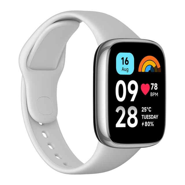 ساعة ريدمي واتش 3 اكتيف باللون الرمادي بشاشة 1.83 بوصة ومقاومة للماء من شاومي Redmi Watch 3 Active Grey 1.83" LCD Display