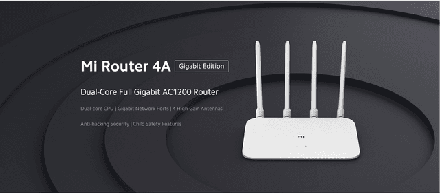 Mi Router 4A Gigabit Edition: Speed up to 1200 Mbps, Dual Core CPU, Up to 64 Devices