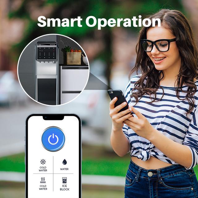 Sveria 3 In 1 Water Dispenser And Ice Maker Smart APP Remote Control