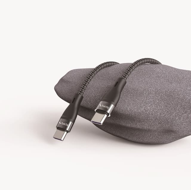 سلك شاحن ايفون تايب سي تكتك 60 واط 1.5 متر Taktik Super Sonic Type-C To Type-C Cable