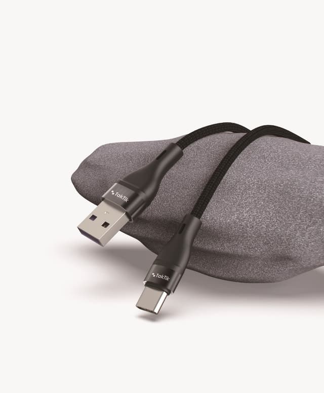 سلك شاحن تايب سي تكتك 22 واط 1.5 متر Taktik Super Sonic USB To Type-C Cable - 975373