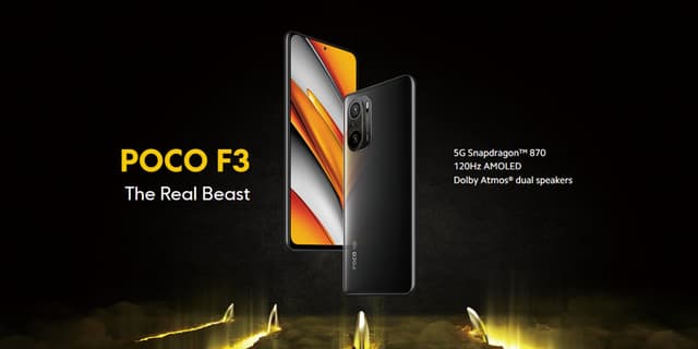 موبايل جوال بوكو اف 3 بمعالج سناب دراجون 870 وشحن سريع بقدرة 33 واط رامات 8 جيجا ومساحة تخزين 256 جيجا  Xiaomi Poco F3 5G Smartphone