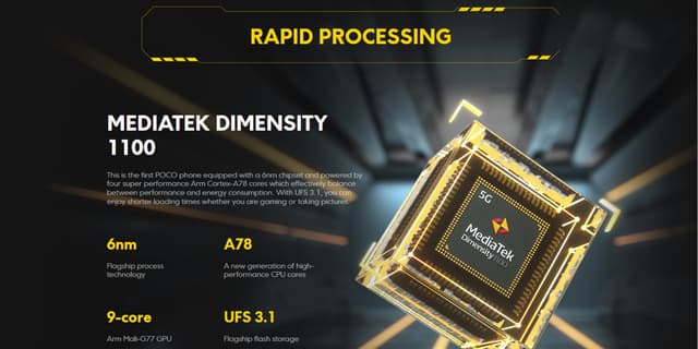 بوكو اكس 3 جي تي بتقنيات الجيل الخامس وبشحن توربو 67 واط وبمعالج ميدياتيك 1100 من شاومي Xiaomi Poco X3 GT 5G Smartphone 6.6" FHD+ Display MediaTek Dimensity 1100 Processor 5000mAh Battery 67W Turbo Charging and 64MP Triple Camera