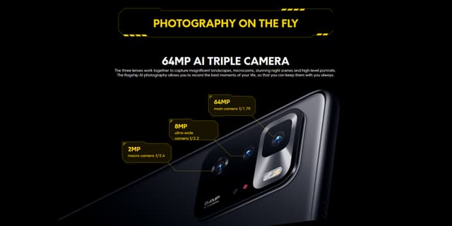 بوكو اكس 3 جي تي بتقنيات الجيل الخامس وبشحن توربو 67 واط وبمعالج ميدياتيك 1100 من شاومي Xiaomi Poco X3 GT 5G Smartphone 6.6" FHD+ Display MediaTek Dimensity 1100 Processor 5000mAh Battery 67W Turbo Charging and 64MP Triple Camera