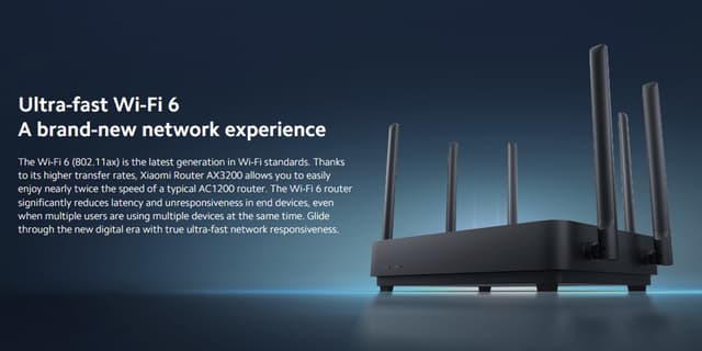 Xiaomi Router AX3200: A Wi-Fi 6 Router with Up to 2976 Mbps Speed, 6 External Antennas, and Mesh Networking Support