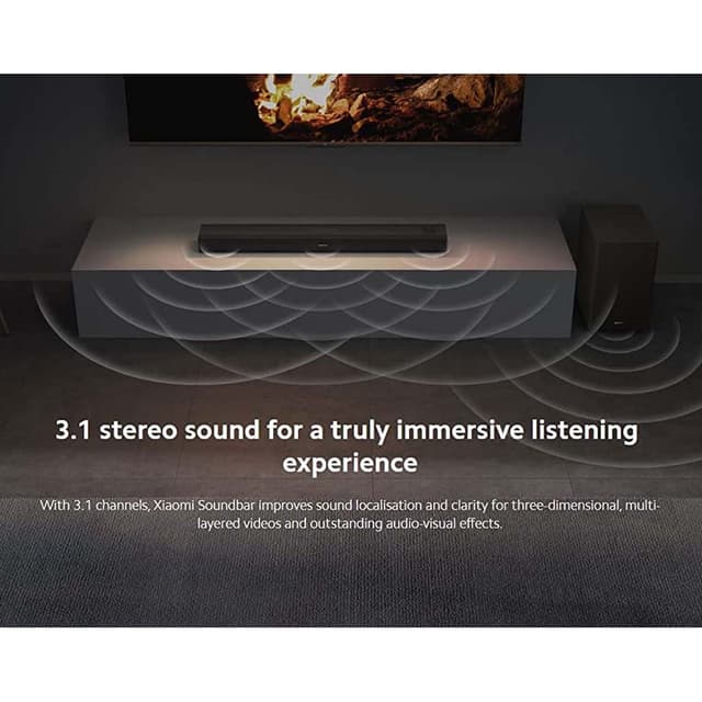 Xiaomi Soundbar 3.1ch, 430W Max Power, 3.1ch DTS® Virtual X Sound, One-tap to Play Audio with NFC